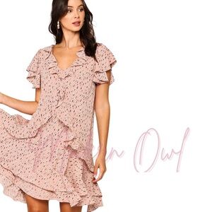 Ruffled, Romantic Mini Dress